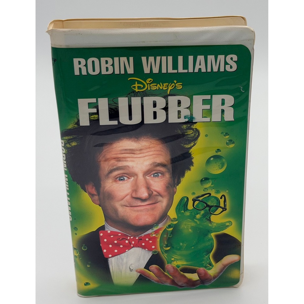 Disney Flubber VHS Robin Williams 1997 Clamshell‎ Case